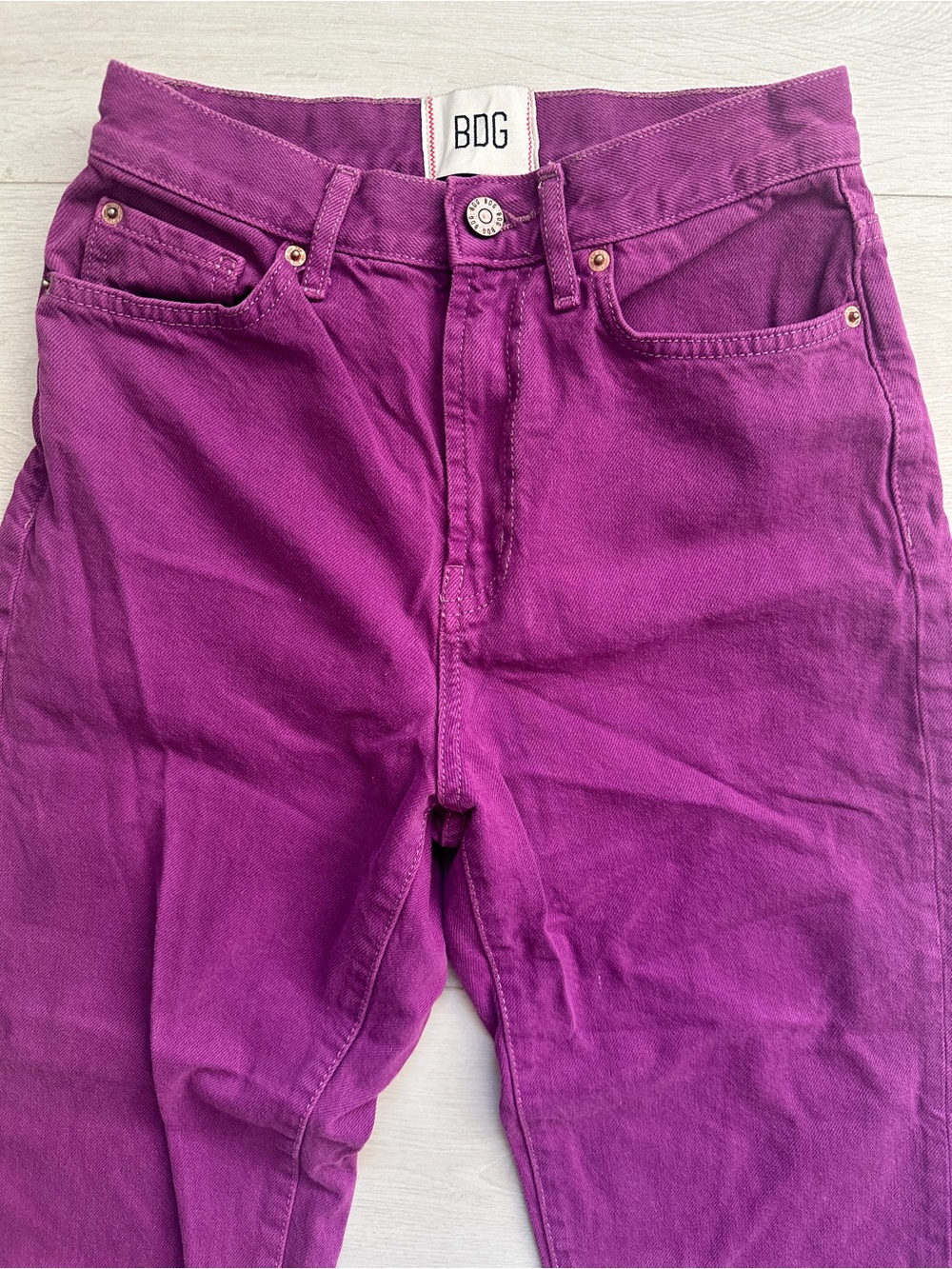 Urban Outfitters BDG High-Waisted Purple Pink Cowboy Jeans Size27 - Picture 8 of 14
